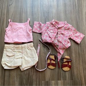 American Girl Nicki 2007 Tie Top & Shorts Outfit